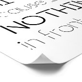 Citaat - Ik weet dat mijn toekomst grenzeloos is Poster (Hoek)