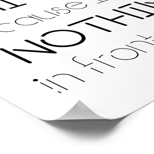 Citaat - Ik weet dat mijn toekomst grenzeloos is Poster (Hoek)