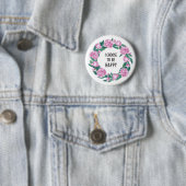 Citaat in waterverf Peony Ronde Button 5,7 Cm (In situ)