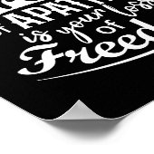 citaat Inspirerend vrijheid Poster (Hoek)