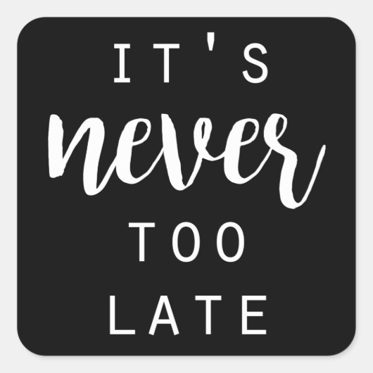 Citaat IV Vierkante Sticker (Voorkant)