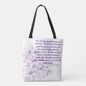 Citaat Jane Austen Pride en Prejudice Hoofdstuk 11 Tote Bag (Achterkant)