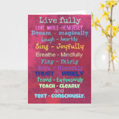 Citaat Kaart voor alle gelegenheden. (Gele Bloem)