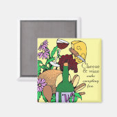 Citaat kaas- en wijnovers magneet (Voorkant / Achterkant)