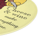 Citaat kaas- en wijnovers snijplank (Hoek)