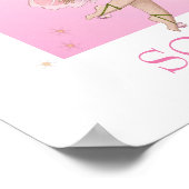 Citaat kinderkamer Lieve fee roze glitters poster (Hoek)