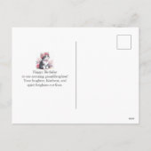 Citaat Kitten Roze Rozen Kleindochter Feestdagenkaart (Achterkant)