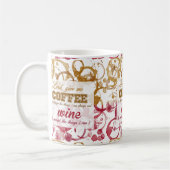 Citaat koffiewijn koffiemok (Links)