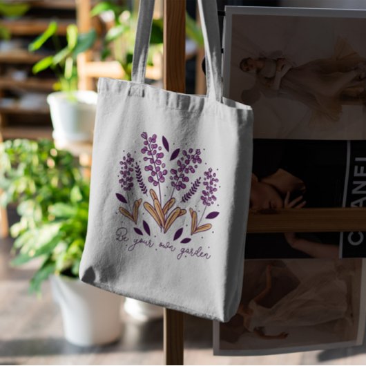 Citaat Lavender Flowers Tote Bag