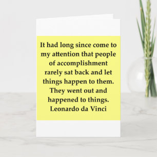 citaat leonardo da vinci kaart