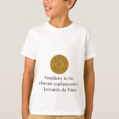 citaat Leonardo da Vinci T-shirt (Voorkant)
