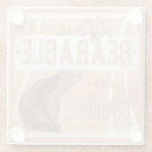 Citaat | Levensduur in de Bossen Glazen Onderzetter (Achterkant)