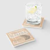 Citaat | Levensduur in de Bossen Stenen Onderzetter (Zijkant)