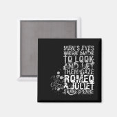 Citaat Mannen Romeo & Juliet Magneet (Voorkant / Achterkant)