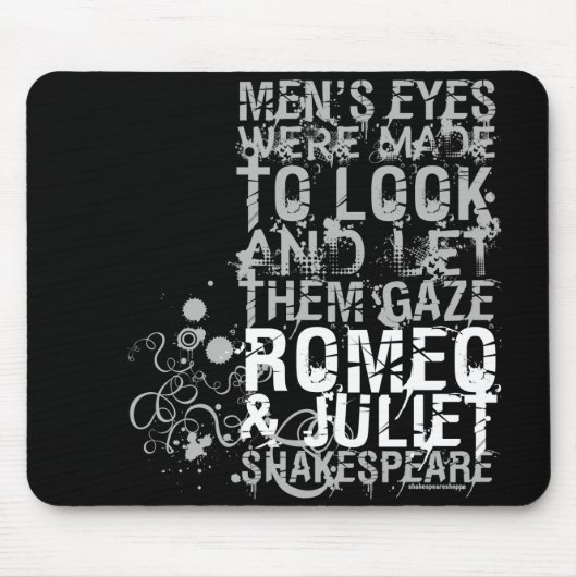 Citaat Mannen Romeo & Juliet Muismat (Voorkant)