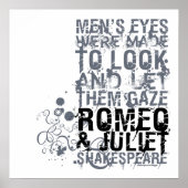 Citaat Mannen Romeo & Juliet Poster (Voorkant)