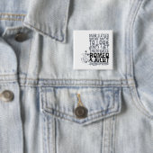 Citaat Mannen Romeo & Juliet Vierkante Button 5,1 Cm (In situ)