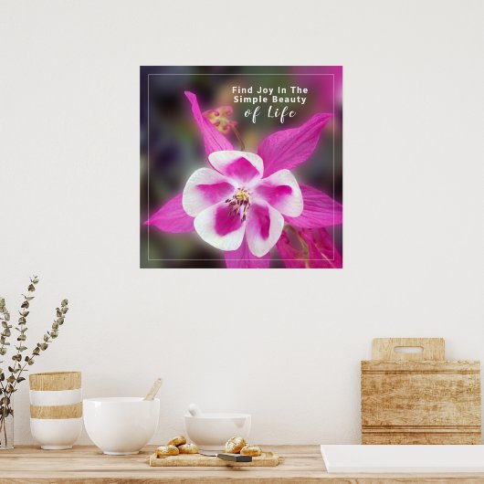 Citaat met de Foto van de Kolomventilator Poster (Keuken)