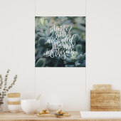 citaat met handschrift soulmate (vierkant) poster (Keuken)