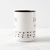 Citaat moeders aanpassen tweekleurige koffiemok (Center)