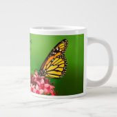 Citaat:  Monarch Butterfly Floral Fotografie Grote Koffiekop (Rechts)