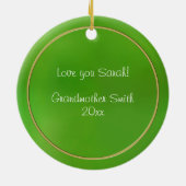 Citaat:  Monarch Butterfly Floral Fotografie Keramisch Ornament (Achterkant)