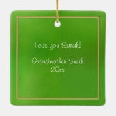 Citaat:  Monarch Butterfly Floral Fotografie Keramisch Ornament (Achterkant)