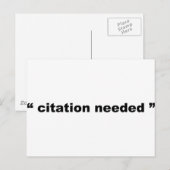 "citaat needed" briefkaart (Voorkant / Achterkant)