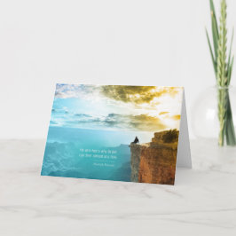 Citaat Nietzsche waarom om te leven Wenskaart Kaart