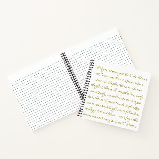Citaat notebook - Atticus Notitieboek (Binnen)