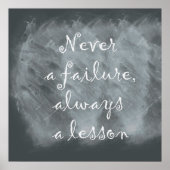 Citaat op Chalkboard Poster (Voorkant)