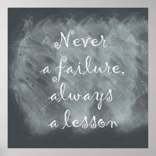 Citaat op Chalkboard Poster