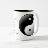 Citaat op duisternis van de Tao de Ching Tweekleurige Koffiemok (Voorkant rechts)