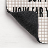 Citaat op Gingham Muismat (Hoek)