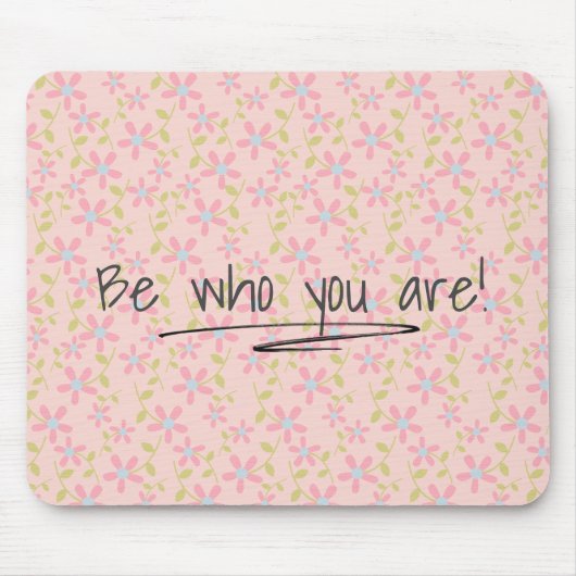 Citaat op het Patroon van Posy Muismat (Voorkant)