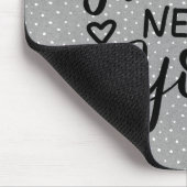 Citaat op Polka Dots Muismat (Hoek)