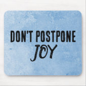 Citaat op Waterverf Blauw Muismat (Voorkant)