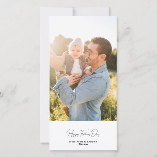 Citaat op wenskaart voor Vaderdag plat Holiday kaa Feestdagenkaart (Achterkant)