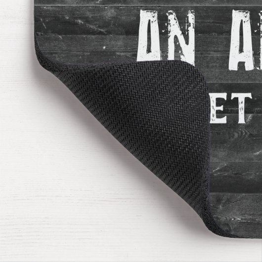 Citaat op zwarte hout Muismat (Hoek)