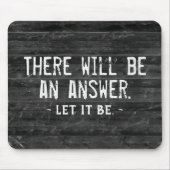 Citaat op zwarte hout Muismat (Voorkant)