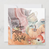 Citaat over dankbaarheid Aquarellen Prettig Thanks Kaart (Voorkant)