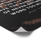 Citaat over de gracie van katten van Mark Twain Poster (Hoek)