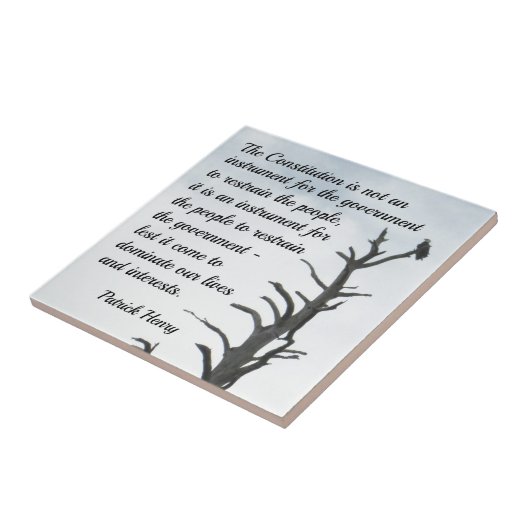 Citaat over de Grondwet van P. Henry Tegeltje (Zijkant)