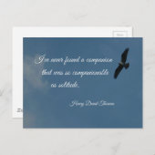 Citaat over Eenzaamheid Briefkaart (Voorkant / Achterkant)