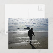 Citaat over eenzaamheid door H.D. Thoreau Briefkaart (Voorkant / Achterkant)