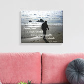 Citaat over eenzaamheid door H.D. Thoreau Canvas Afdruk (Insitu (Woonkamer))