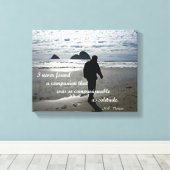 Citaat over eenzaamheid door H.D. Thoreau Canvas Afdruk (Insitu (Houten vloer))