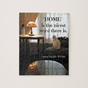 Citaat over Home, van Laura Ingalls Wilder Legpuzzel