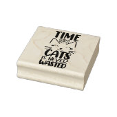 Citaat over katten rubberstempel (Stempel)