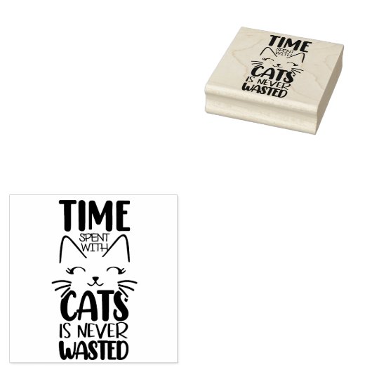 Citaat over katten rubberstempel (Gestempeld)